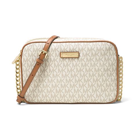 michael kors women's jet set large cross-body bag|Michael Kors jet set vanilla.